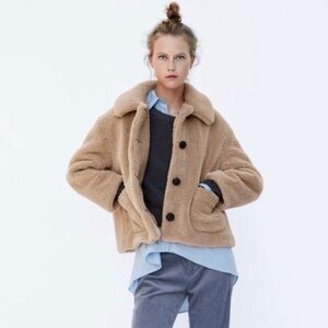 Zara teddy coat